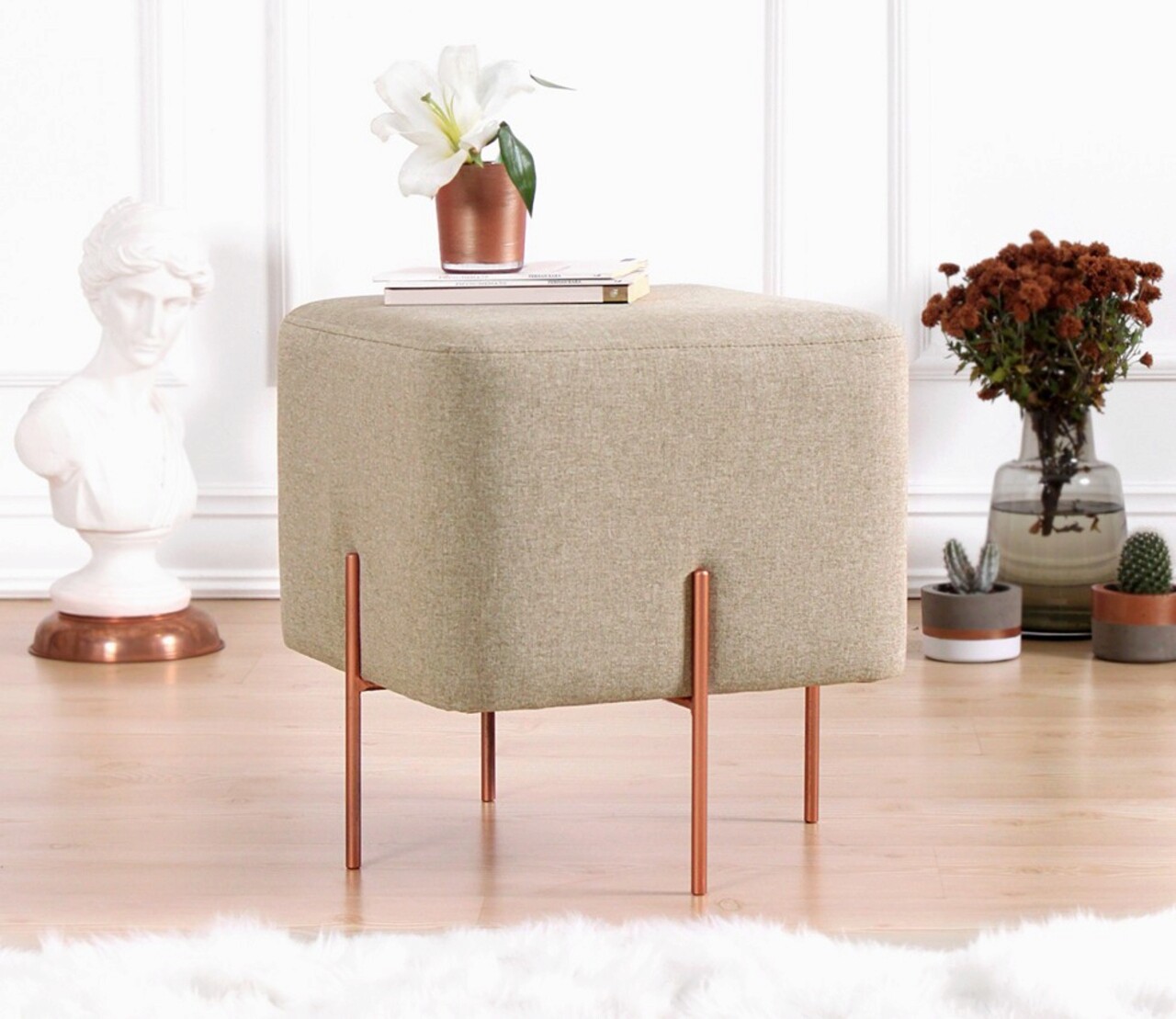 Taburet, Atelier del Sofa, 209FLF1190, Cafeniu - imagine 7